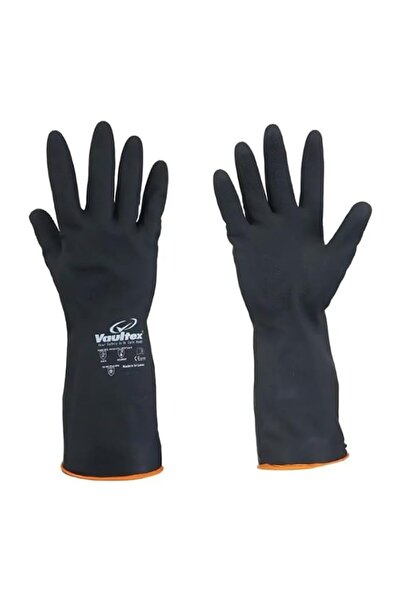 Generic Latex Flocklined Gloves 33CM - Heavy-Duty 80 Gram Rubber Gloves for C...