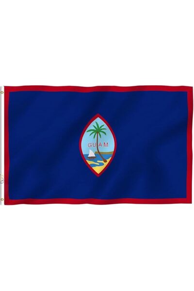 Generic BPA® 3x5 Feet Guam Flag - Vivid Color and Fade Proof - Canvas Header ...