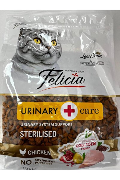 Felicia 1 Kg Kolajenli Tavuklu Az Tahıllı Kısırlaştırılmış Kedi Maması HypoAl...