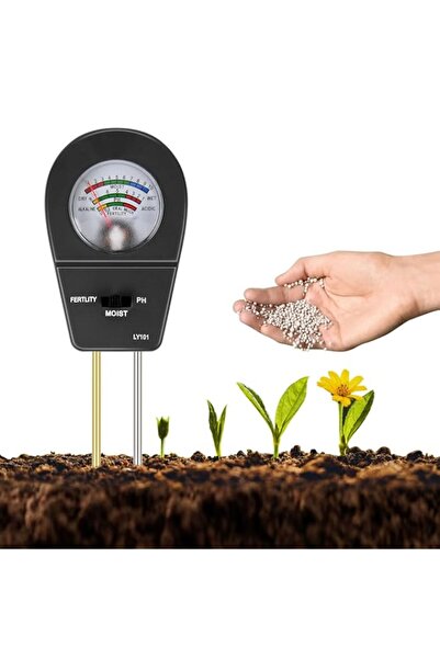 Generic Soil Moisture Meter, 3-in-1 Soil Tester for Moisture pH Fertility, Pl...