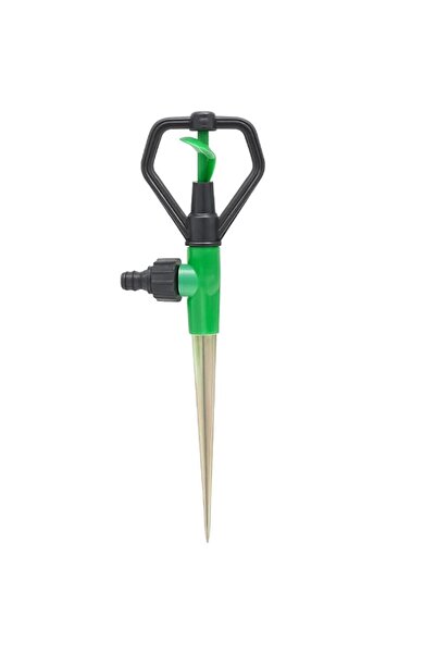 Generic Fitto Adjustable Impulse Sprinkler with Metal Spike for Garden and La...