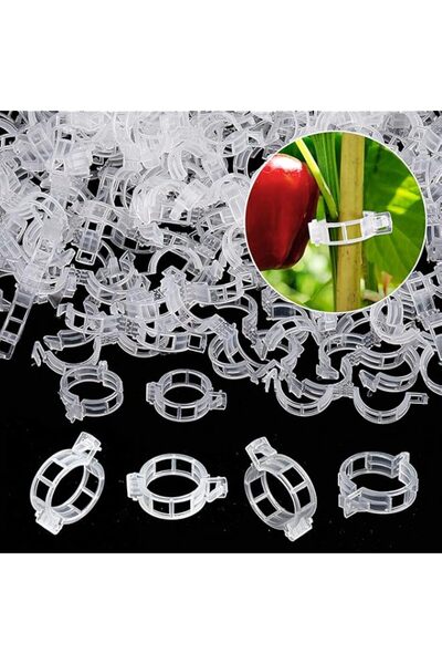 Generic ALMEKAQUZ 200 PCS Plant Support Clips - Reusable Tomato Clips for Cli...