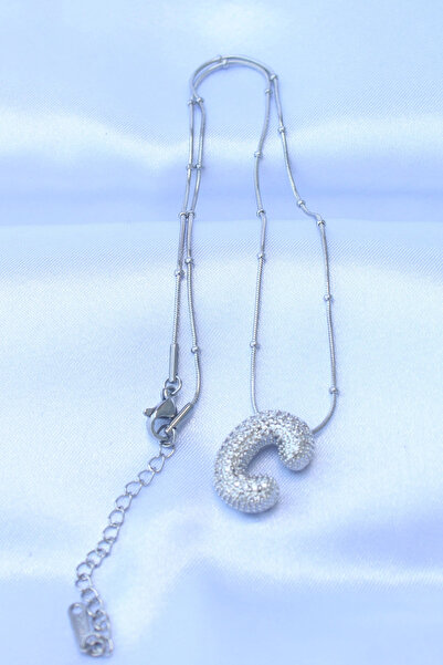 online kapsulavm avm alışveriş 316L Steel Chain with Zircon Stone and Letter ...