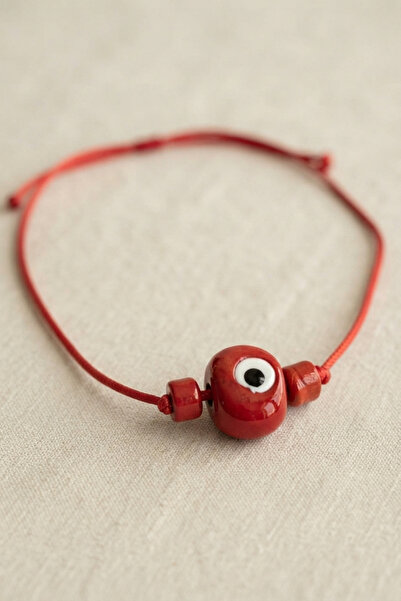 Marsilyan Handmade Bohemian Red Evil Eye Necklace Tj-Bko11202 Ilkelgrp-Mrs342