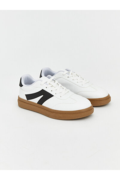 LC Waikiki Lcw Steps White Leather-Look Women's Sports Shoes