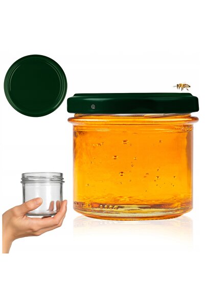 SuperButelki Borcan Cilindric din Sticla cu Capac cu Filet, 130 ml, 6x6 cm, T...