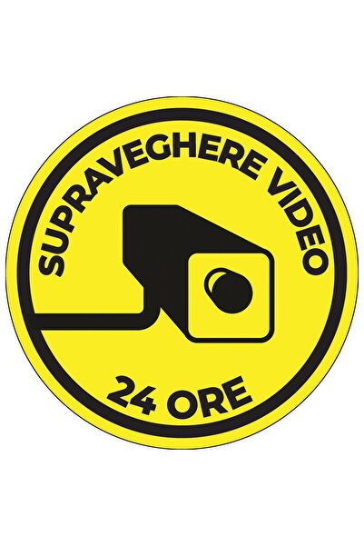 OEM Signal indicator Video surveillance, sticker, D 15 cm