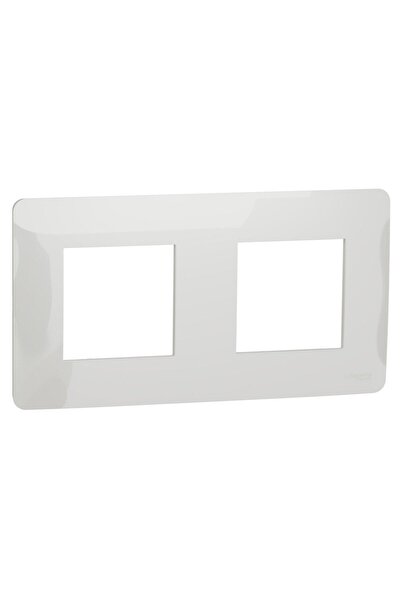 OEM Schneider Electric New Unica NU200418 frame, 2 positions, white, for sock...