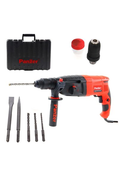 OEM Panzer RH-2607Z rotary hammer, 800 W, corded, 1300 rpm, SDS-plus, with ca...