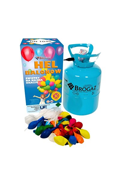 OEM Butelie cu heliu, pentru baloane, 7 l, Brogaz, 30 baloane