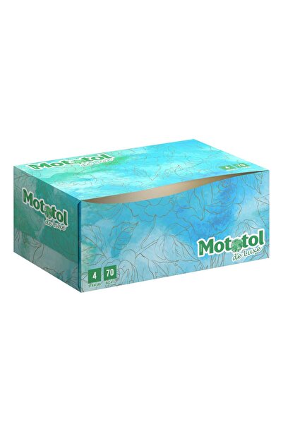 OEM Mototol De Luxe facial tissues, white, 4 layers, 21 x 16.4 cm, 70 pcs / box