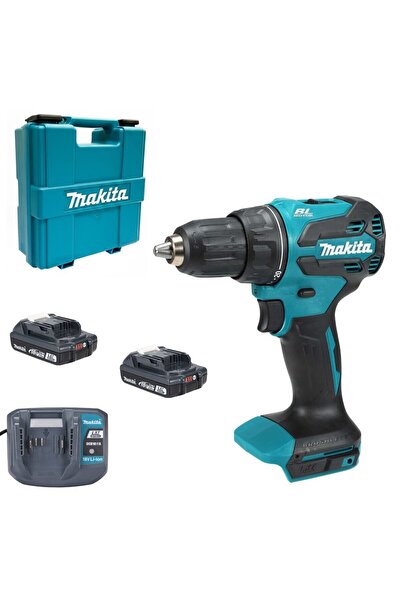OEM Бормашина и винтоверт, с 2 батерии, 18 V, 2 Ah, Makita DDF490WVE, 1900 об...