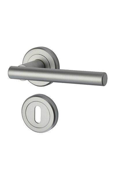OEM Maner cu rozeta rotunda pentru usa interior, Yale Kestrel, zinc, crom sat...