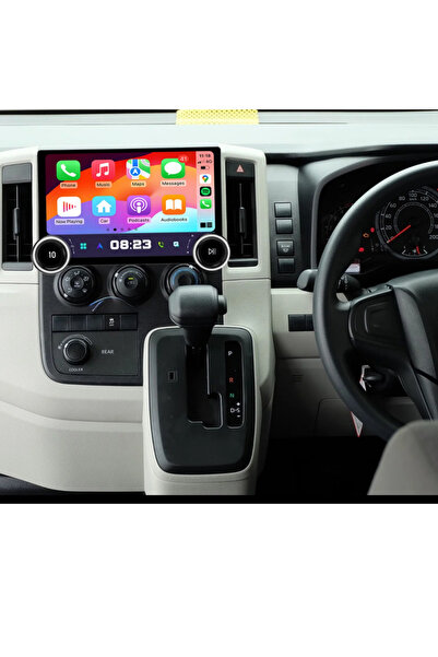 Carplayer شاشة أندرويد لتويوتا هايس موديل 2019-2023، بشاشة مزدوجة ومقابض مزدو...