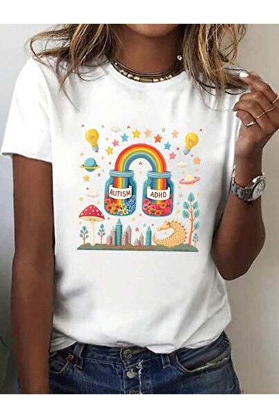 k222 Oversized Women's T-Shirt, Loose Fit, Flat Print Women'S Casual Short-Sl...