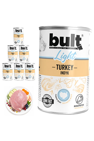 Bult LIGHT Hrană umedă completă pentru câini cu curcan, 6x400g, Foarte digera...