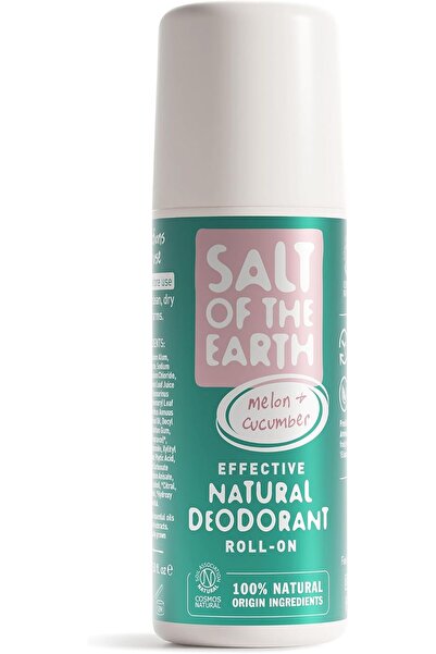SALTON SALT Salt of the Earth Natural Deodorant Roll On Melon & Cucumber - 10...