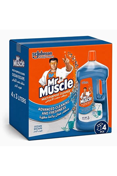Mr. Muscle Mr. Muscle Ocean Escape All Purpose Liquid Floor Cleaner, Advanced...
