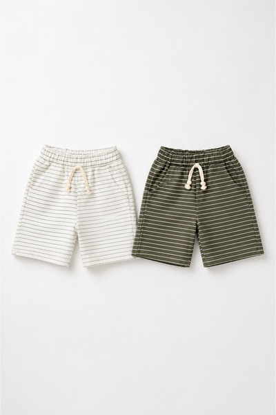 nivo baby 2-Piece Boys' Striped Shorts Set