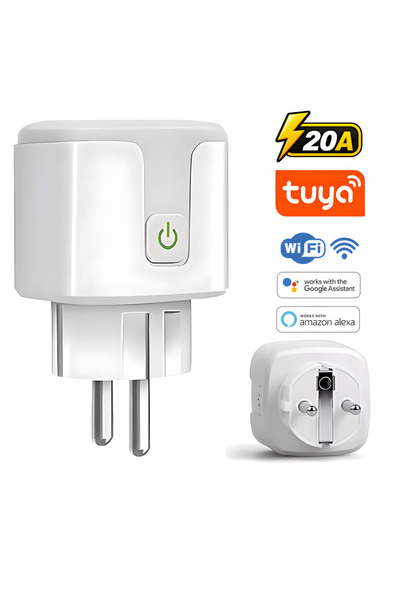 AYCB Priza Inteligenta Wi-Fi AYCB™, Smart Plug Tuya, 16A/20A, Control de la D...