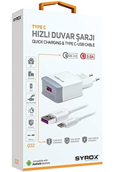 PeriStore Aybilstore Q32 Ouıck 3.0 Type-C Şarj Cihazı Set, 3.0A 5W 1312663