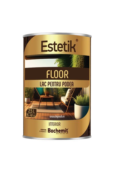 Estetik Floor Lac lemn 2.5L, podele si elemente din lemn