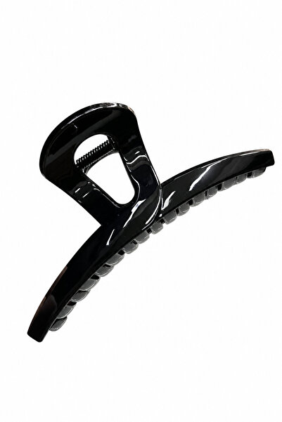 Jack Ferrero Shiny Black Large Size Hair Clip Claw Clip Stylish and Convenien...