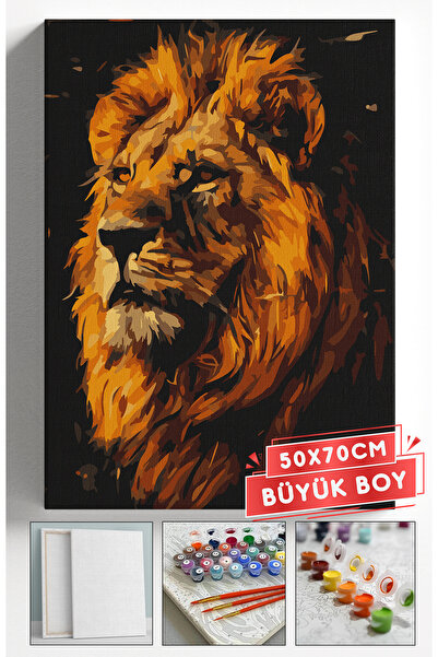 Akihabara Sayılarla Boyama Hobi Seti Çerçeveli Numaralı Tuval Fırça Boya Dahi...