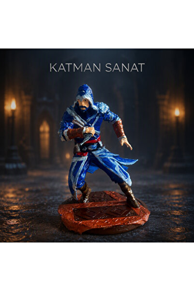Assassin's Creed 10 cm El Boyaması 3D Figür Biblo Hediyelik Eşya