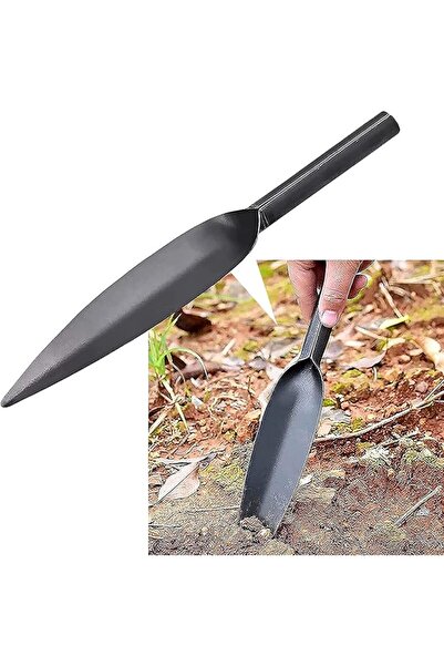 GENERAL 12 Inch Willow Leaf Shaped Garden Shovel, One-Piece High Carbon Steel...