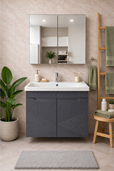 65 CM PARİS LAKE BANYO DOLABI SETİ