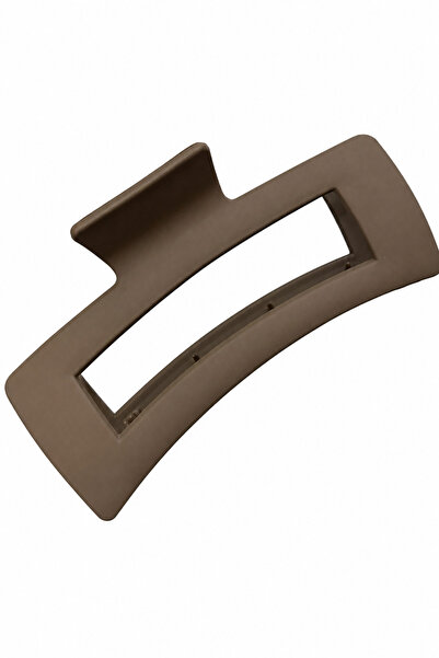 Jack Ferrero Modern Matte Brown Rectangular Hair Clip - Stylish and Convenien...