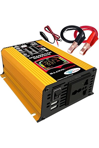 EACAM Icam 6000W Car Power Inverter Dc 12V to Ac 220V Gsm Wave Inverter