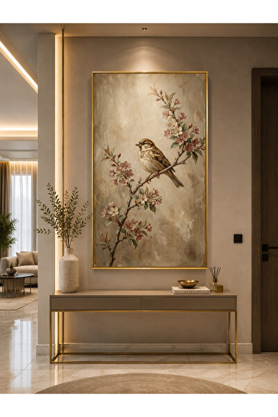lawhat A Touch of Nature Enhances the Elegance of the Space… a Small Bird, an...