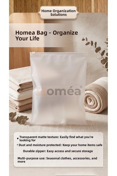 Homea Set de 10 genți organizatoare cu fermoar 30X30 cm – Geantă multifuncțională pentru machiaj, călătorii și organizare