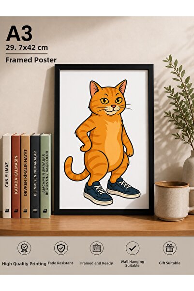 Rabona Fashion Sneaker Kedi – Αφίσα σε στυλ δρόμου