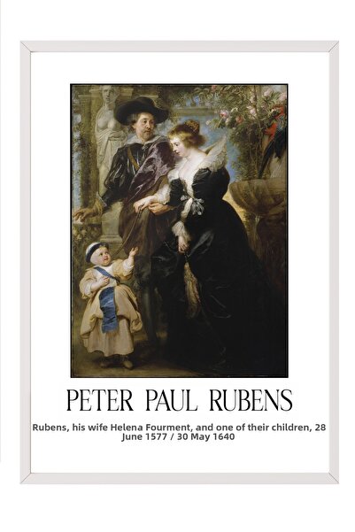 Postifull Peter Paul Rubens, Tablou în ramă albă, Seria de artă NR:112328