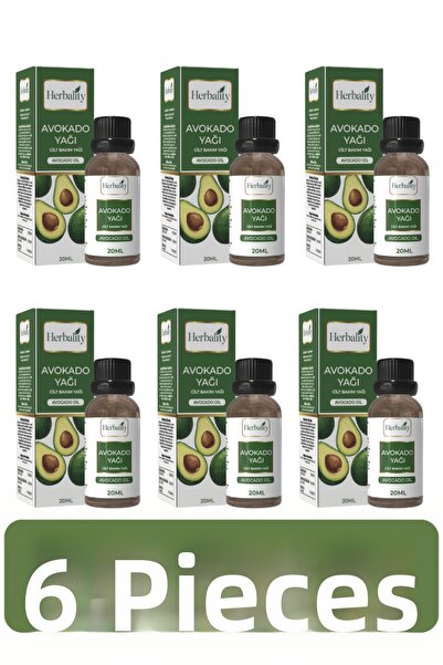 herbalıty زيت الأفوكادو 20 مل 6*قطعة