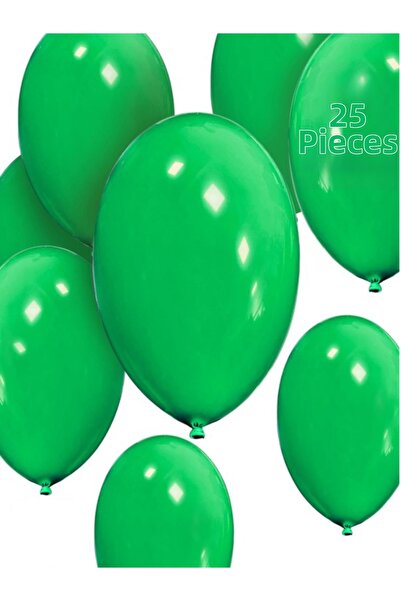 Işıltı Balon Dükkanı Green Balloons Shiny Party Balloon Graduation, Engagemen...