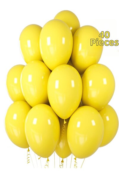 Işıltı Balon Dükkanı Yellow Balloons Shiny Party Balloon Graduation, Engageme...