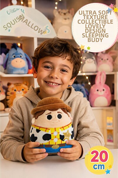 TOYFEST ديزني سكوشي مالوز توي ستوري وودي دمية قطيفة ناعمة ولطيفة مقاس 20 سم