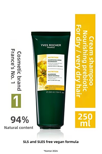 Yves Rocher شامبو للشعر بتأثير منعش ومغذي ومرمم