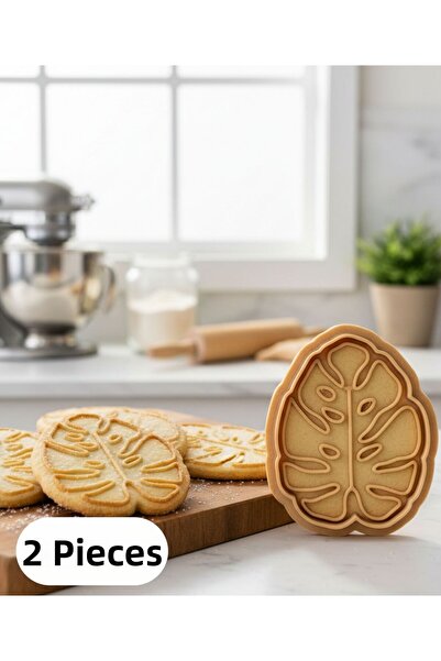 EGATOPTAN 2Li Monstera Leaf Shaping Mold Cookie Dough Cutter Play and Candy D...
