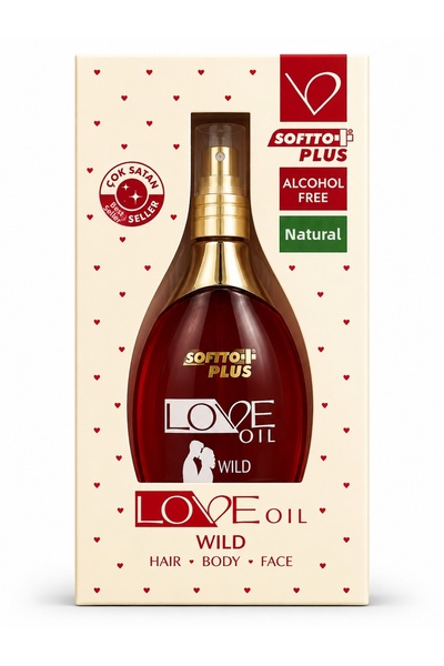Softto Plus Love Oil / Hair and Skin Care Oil 120 ml / Long-Lasting Impressiv...