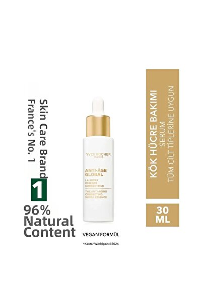 Yves Rocher Day Serum-Vitamin C&Licorice-Anti-Aging Plant Stem Cell Care Anti...