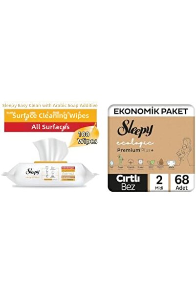 Yıldızan Terra Organic Soap Added Surface Cleaning Towel (2X) + Ecologic Econ...
