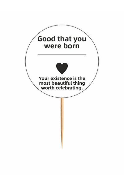 Gokco Birthday Party Toothpicks Happy Birthday Toothpicks Existence Is Worth ...