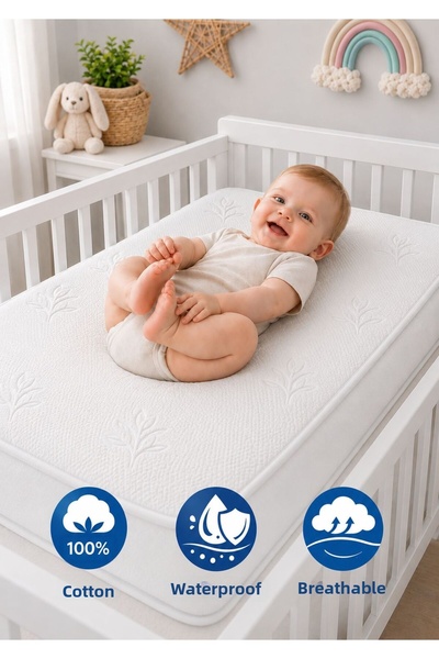 TEXTİLEGARDEN 100% Cotton Bamboo Baby Mattresses, Mother's Side Baby Mattress...