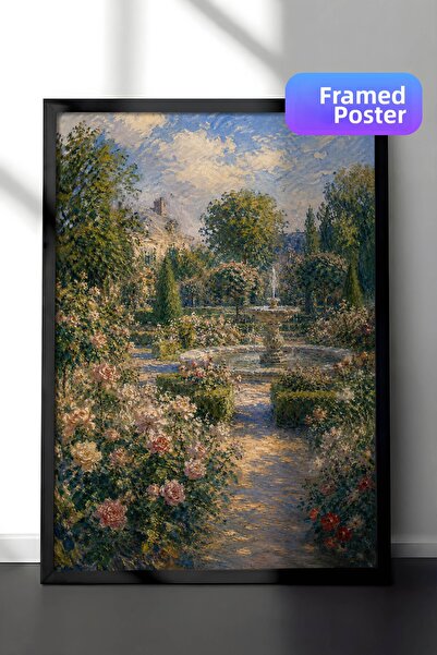 Zestia Pictură murală inspirată de Monet, grădină franceză, grădină impresion...