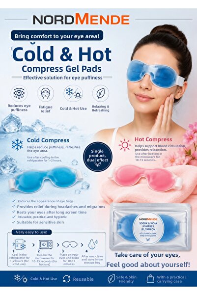 Carlburn Special Production Cold Hot Compress Gel Eye Mask Thermogel Eye Swel...
